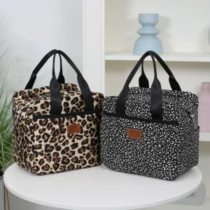 insulated lunch bag – thickened polyester food storage bag with aluminum foil lining for work, school & picnic